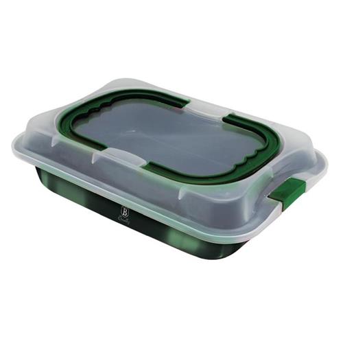 BerlingerHaus Pečicí plech s plastovým krytem Emerald Collection, 36,5 x 24,5 x 5,5 cm