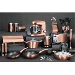 BerlingerHaus pečicí plech s víkem přenosný 36,5 x 24,5 cm Rosegold Metallic Line