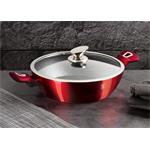BerlingerHaus Pekáč kulatý a poklicí  Burgundy Metallic Line, 28 cm