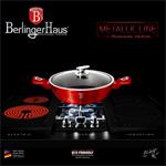 BerlingerHaus Pekáč kulatý a poklicí  Burgundy Metallic Line, 28 cm