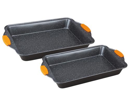 BerlingerHaus Plech hluboký sada Granit Diamond Line, 2 ks
