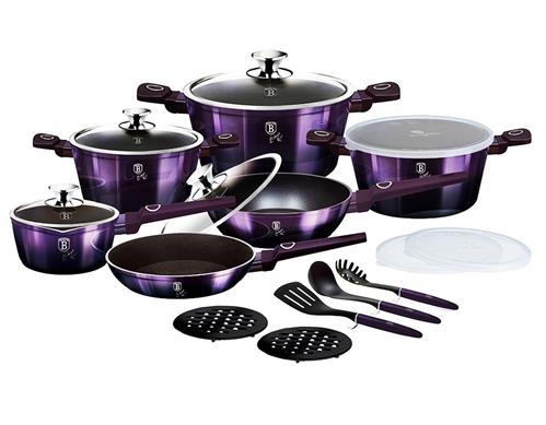 BerlingerHaus Sada nádobí 18 ks Purple Eclipse Collection