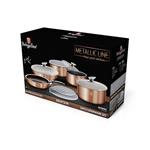 BerlingerHaus Sada nádobí s odnímatelnou rukojetí 12 ks Rosegold Metallic Line