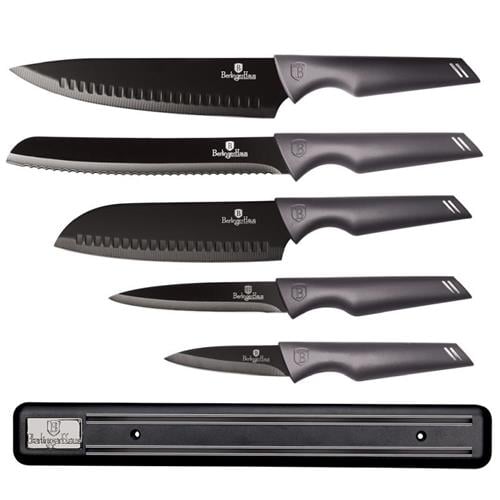 BerlingerHaus Sada nožov 6 ks ECarbon Pro Edition s magnetickým držiakom