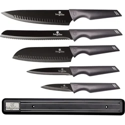 BerlingerHaus Sada nožov 6 ks ECarbon Pro Edition s magnetickým držiakom
