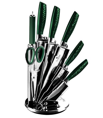 BerlingerHaus Sada nožov v stojane 8 ks Emerald Collection BlackSmith