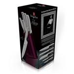 BerlingerHaus Sada nožov v stojane Royal Purple Metallic Line Kikoza Collection, 6 ks