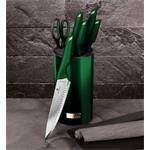 BerlingerHaus Sada nožov z nehrdzavejúcej ocele 7 ks Emerald Collection v stojane