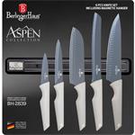 BerlingerHaus Sada nožů s magnetickým držákem 6 ks Aspen Collection