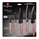BerlingerHaus Sada nožů s magnetickým držákem 6 ks I-Rose Edition