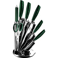 BerlingerHaus Sada nožů ve stojanu 8 ks Emerald Collection BlackSmith