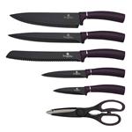 BerlingerHaus Sada nožů ve stojanu Purple Eclipse Collection, 7 ks