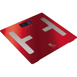 BerlingerHaus Smart osobná váha s telesnou analýzou 150 kg Burgundy Metallic Line