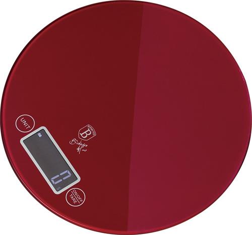 BerlingerHaus Váha kuchyňská digitální kulatá 5 kg Burgundy Metallic Line