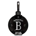 BerlingerHaus WOK panvica s mramorovým povrchom Black Silver Collection, 28 cm