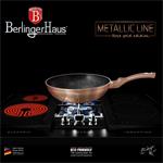 BerlingerHaus WOK s mramorovým povrchom Rosegold Metallic Line, 28 cm