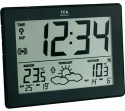 Bezdrátová IT meteostanice TFA, 35-1125-01-IT, černá