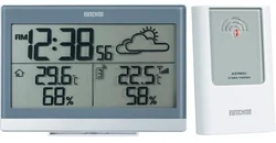 Bezdrátová meteostanice Eurochron EFWS 402, C8405, 50 m, titan