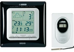 Bezdrátová meteostanice Eurochron EFWS 701, KW-9009 + KW-9010, černá
