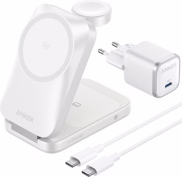 Bezdrátová nabíječka 3v1 Anker Prime Qi2.2 25W bílá