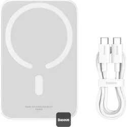 Bezdrátová powerbanka Baseus Magnetic Mini Air 6000mAh, 20W bílá