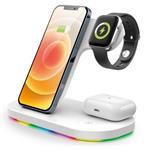 Bezdrátová Qi dok.stanice 3v1 Apple watch,15W,bílá