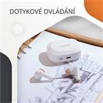 Bezdrátová stereo sluchátka True wireless Hexagon 7, bílo/béžová