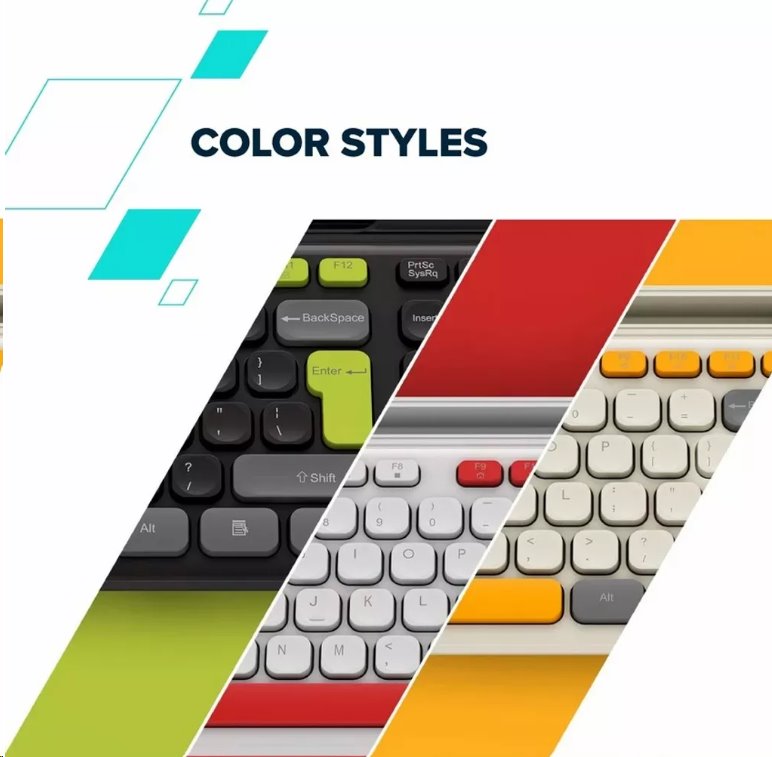 Bezdrôtová klávesnica CANYON HSET-W5 SET CS + optická myš