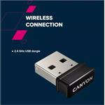 Bezdrôtová klávesnica CANYON HSET-W5 SET + optická myš