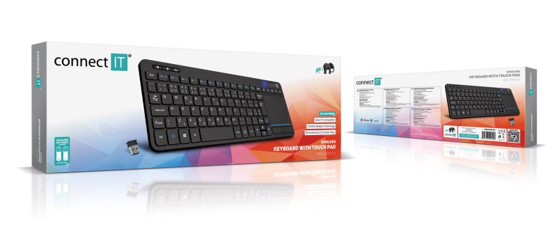 Bezdrôtová klávesnica CONNECT IT Touch + touchpad