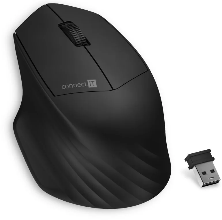 Bezdrôtová myš CONNECT IT Triple SmartSwitch, 2,4 GHz a BT, ČIERNA
