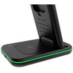 Bezdrôtová nabíjačka CANYON WS-304 CL, QC18W, 3v1, vstup 9V/2A, 12V/1,5A, výstup 15W/10W/7,5W/5W, typ C na USB-A, latte