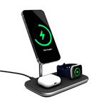 Bezdrôtová nabíjačka Epico 3v1 pre MagSafe s adaptérom - čierna