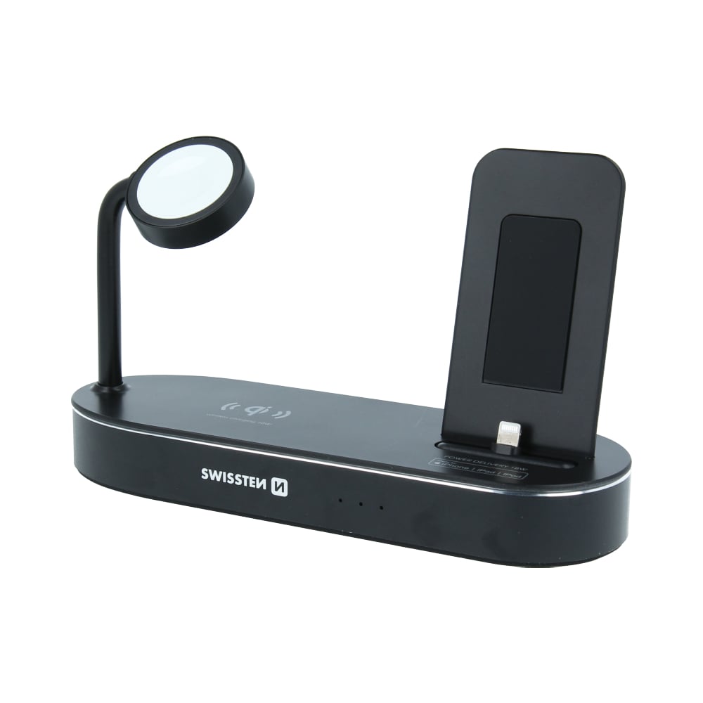 Bezdrôtová nabíjačka Swissten 4 v 1, MagSafe