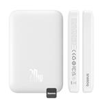 Bezdrôtová powerbanka Baseus Magnetic Mini Air 6000mAh, 20W biela