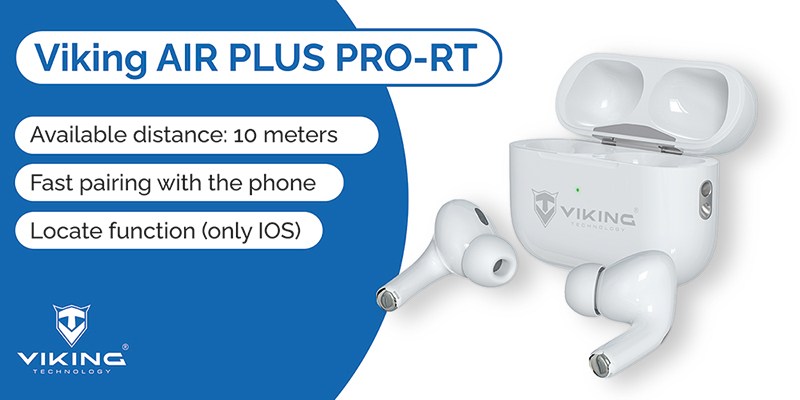 Bezdrôtové slúchadlá Bluetooth Viking AIR PLUS PRO-RT