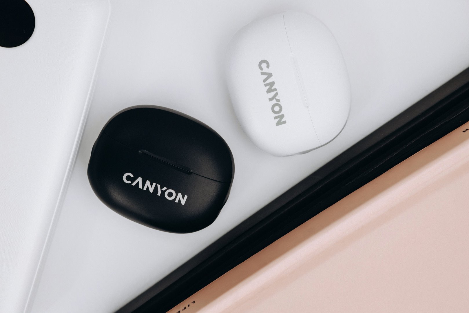 Bezdrôtové slúchadlá CANYON TWS8W Bluetooth s mikrofónom, biele