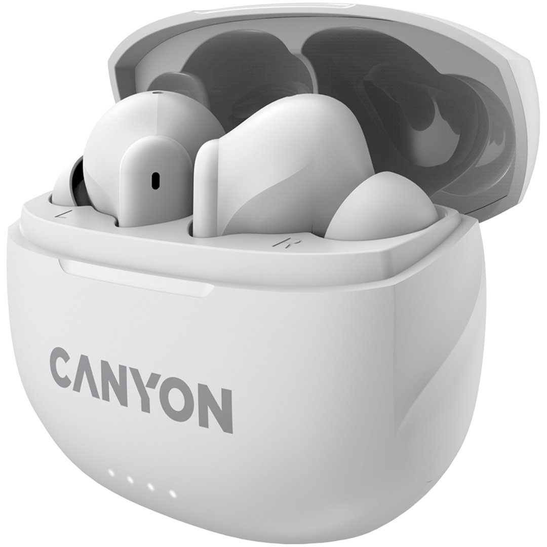 Bezdrôtové slúchadlá CANYON TWS8W Bluetooth s mikrofónom, biele