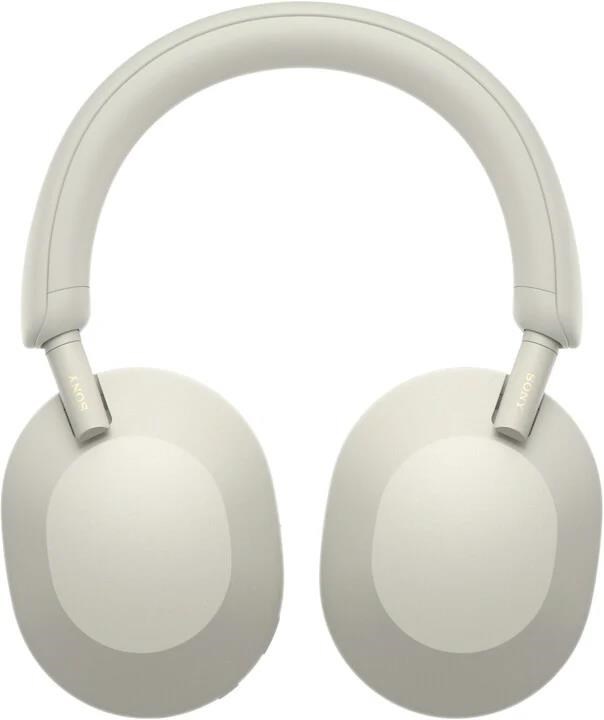 Bezdrôtové slúchadlá Sony WH-1000XM5 strieborné
