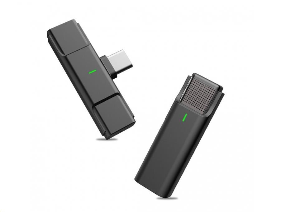Bezdrôtový mikrofón Viking s klipom M301, konektor USB-C