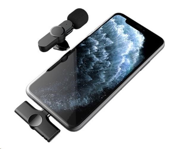 Bezdrôtový mikrofón Viking s klipom M360, konektor USB-C