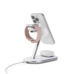 Bezdrôtový nabíjací stojan Epico UltraBase Qi2 3v1 Mag+ EX60 - biely