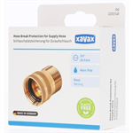 Bezpečnostný ventil Xavax (Aquastop) pre prívodnú hadicu práčky/pračky, 3/4" závit, mosadz