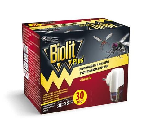 Biolit Plus elektrický odparovač 30 nocí - proti muchám a komárom 31 ml strojček