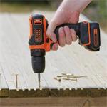 Black&Decker BDCDD121KA Kompaktná akumulátorová vŕtačka