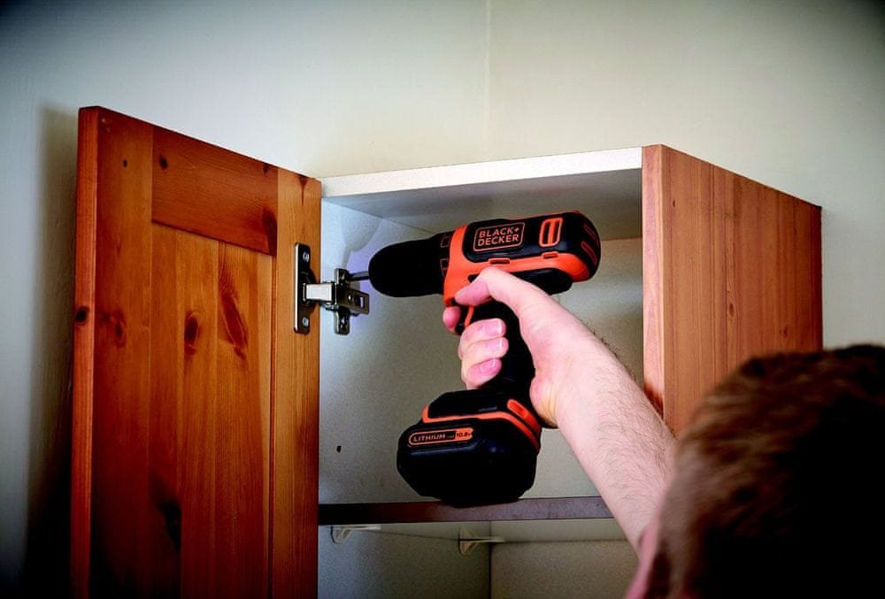 Black&Decker BDCDD12KB, 2x aku, kufr
