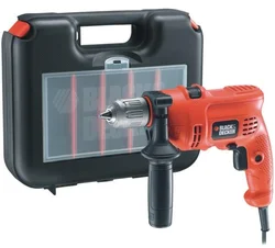 Black&Decker KR504CRESK Vrtačka příklepová, 500W, 2800ot./min, vrtání do oceli 13mm, kufr