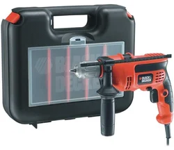 Black&Decker KR654CRESK Vrtačka příklepová, 650W, 2800ot./min, vrtání do oceli 13mm, hloubkový doraz, kufr