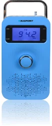 BLAUPUNKT rádio PP10BL, FM PLL/SD/USB/AUX, přenosné, modré