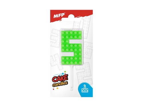 Blok tortovej sviečky č. 5 zelený